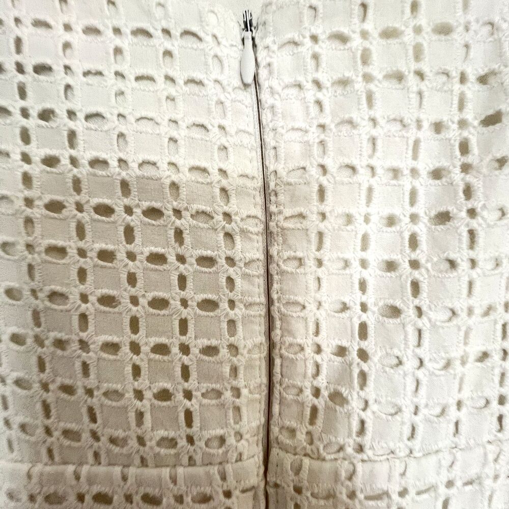 Adelyn Rae Dress S White Eyelet Ruffle Graduation Party - Picture 5 of 11